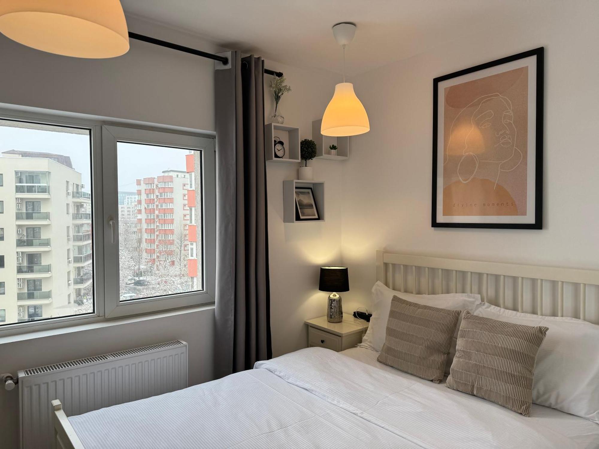 Evan Cozy Flat With Balcony & Parking, 13 September Bukarest Exterior foto